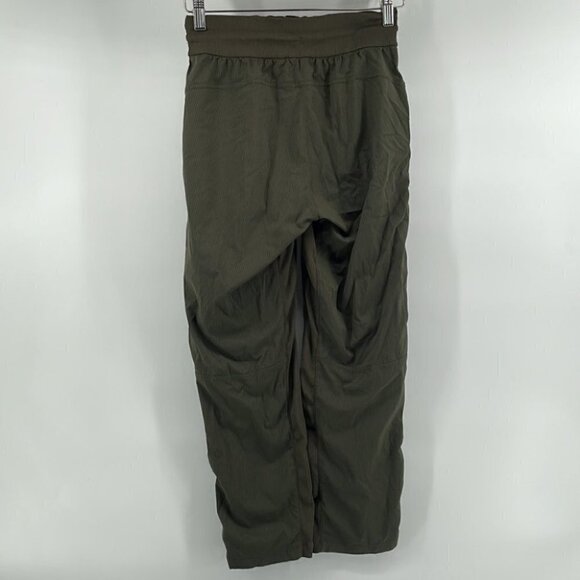 𝅺lululemon Beyond the Studio Crop Dark Olive sz 4 - Picture 7 of 9